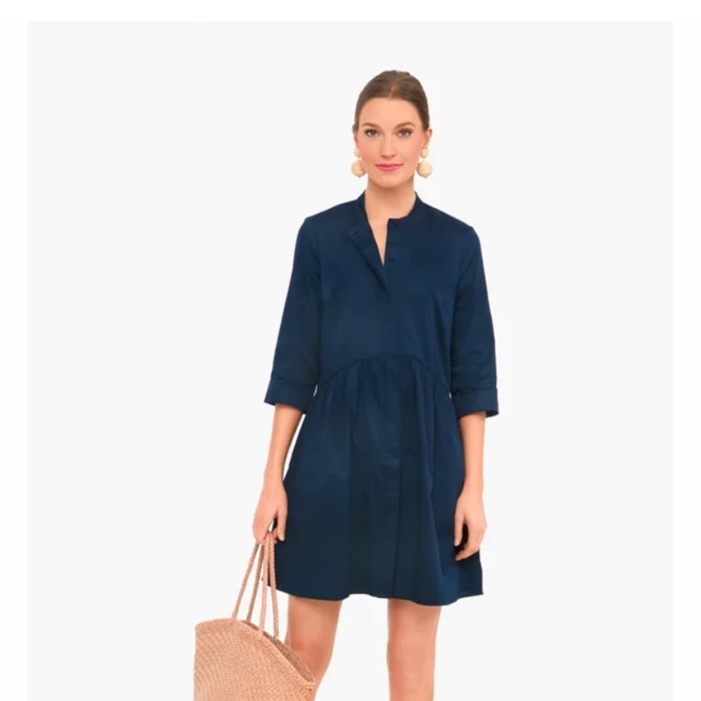 Navy Tuckernuck Royal shirt dress
